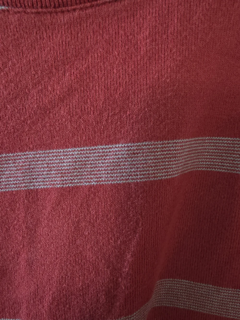 Men's Red Striped Long-Sleeve Shirt